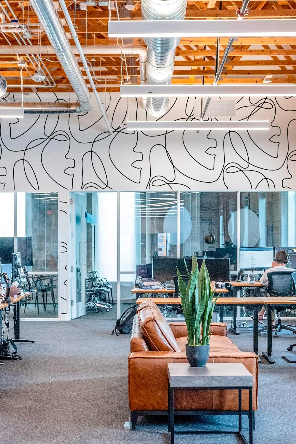Commercial wallcovering installation