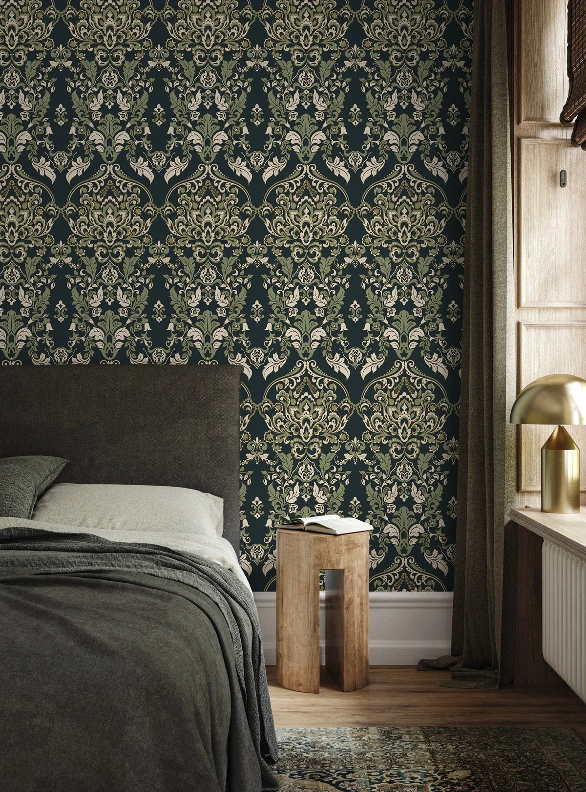 Victorian wallpaper pattern restoration